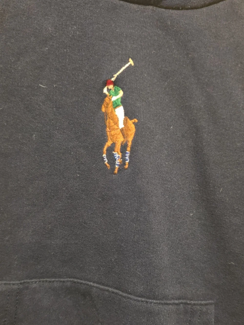 Ralph Lauren Navy Polo Pony Hoodie Size 4 Gorgeous Soft
